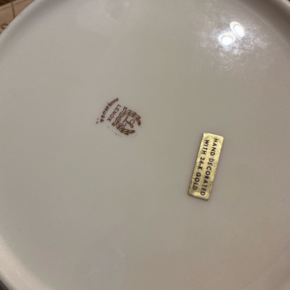 Vintage Hand Painted Lenox Lido with 24K Gold - Picture 3 of 5